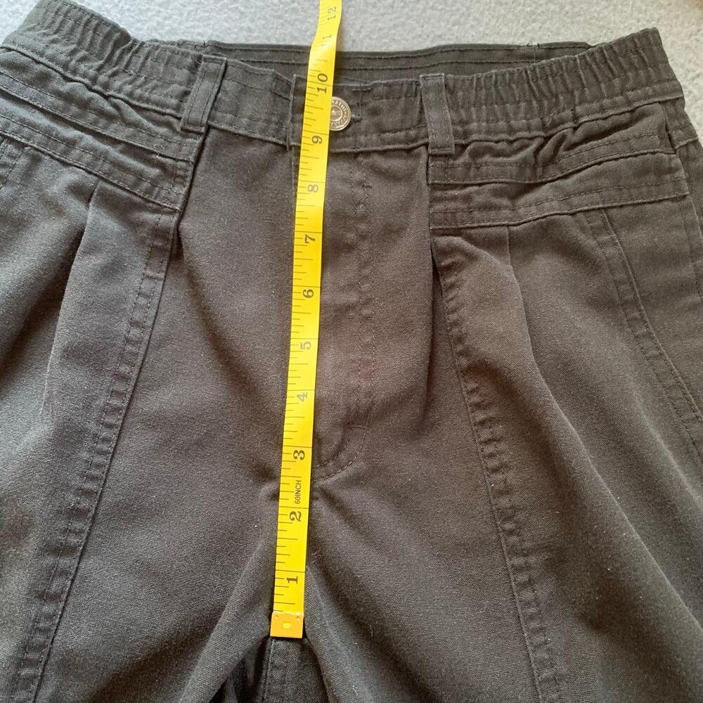 Vintage Pilot Co Girls Sz 14 Black Tapered Jogger Pants Elastic Hem 90s Pleated - Picture 12 of 13